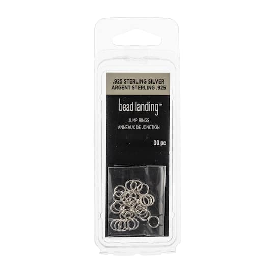 12 Packs: 30 ct. (360 total) Sterling Silver Jump Rings by Bead Landing